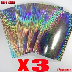 Pegatinas holográficas para señuelos de pesca 10x15 cm