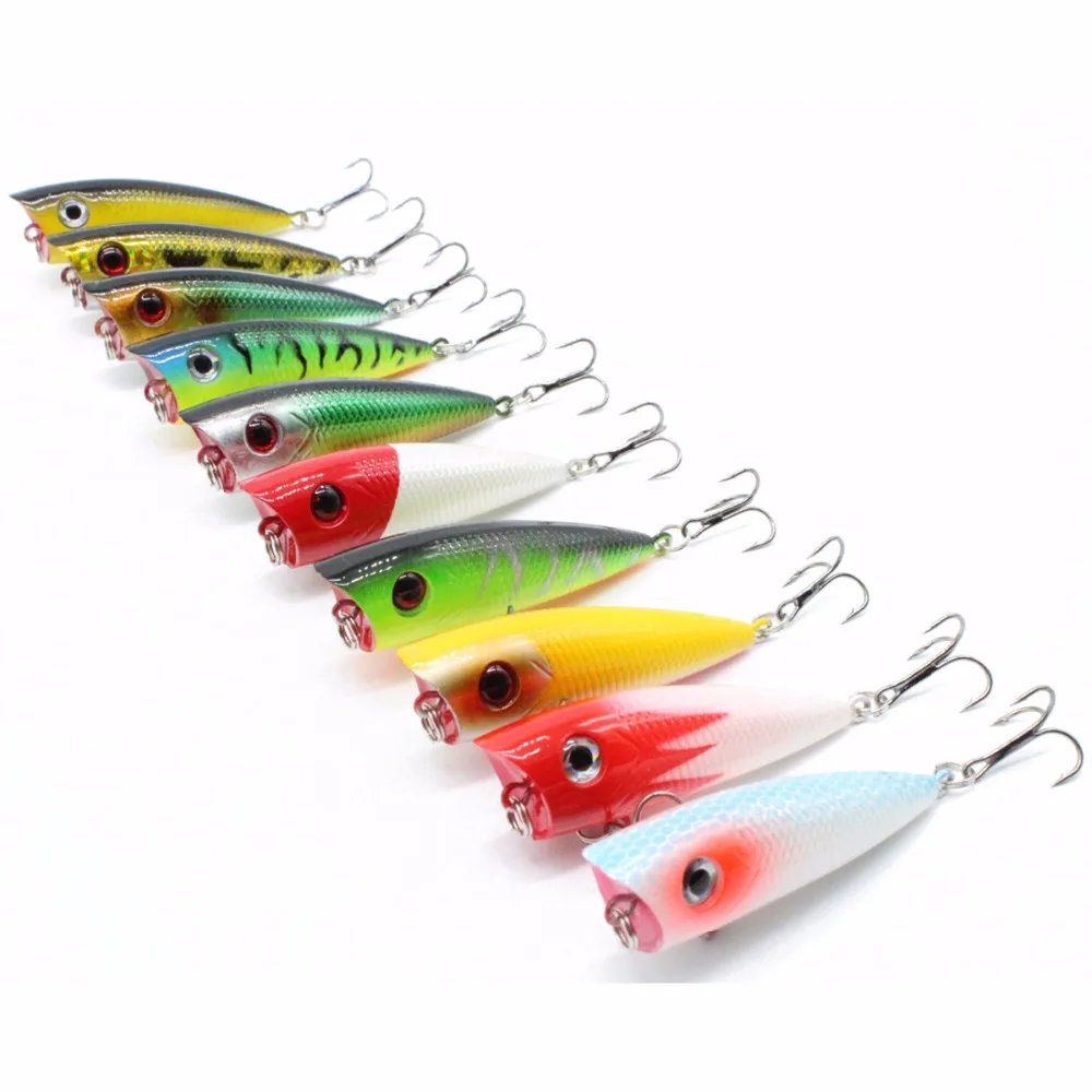 Señuelos de Pesca Mini Popper, cebo duro artificial de Japón, ojos 3D, Crankbait, Wobblers, aparejos Isca Poper, 7g, 6,8 cm, recién llegado, 1 ud.