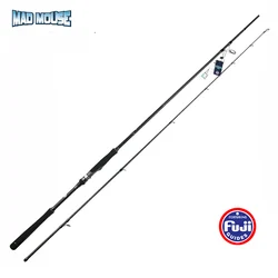 MAD MOUSE-caña de pescar Fuji Full High Carbon, 2022/2,4/2,7 m MH, calidad japonesa, para lubina, pesca vertical, giratoria, 2,9