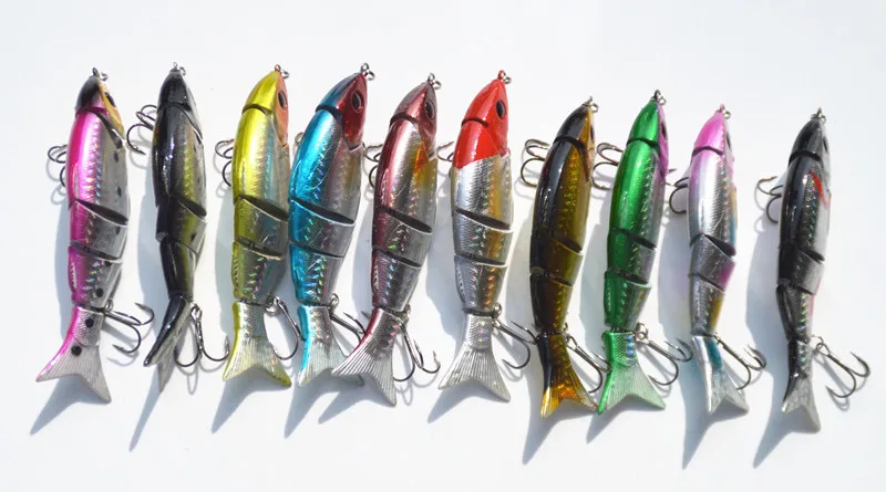 Señuelo de pesca Swimbait Minnow 5 segmentos cebo flotante de mar 12cm 21g cebo de articulación dura señuelos 1 pieza venta - imagen 3