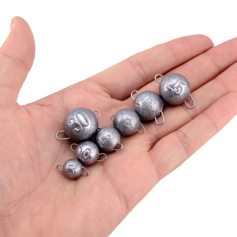 Simpleyi-Lote de 5 unidades de pesas de plomo con cabeza de plomo, señuelo de pesca, 4g, 6g, 8g, 10g, 12g, 14g, 15g, 18g - imagen 3