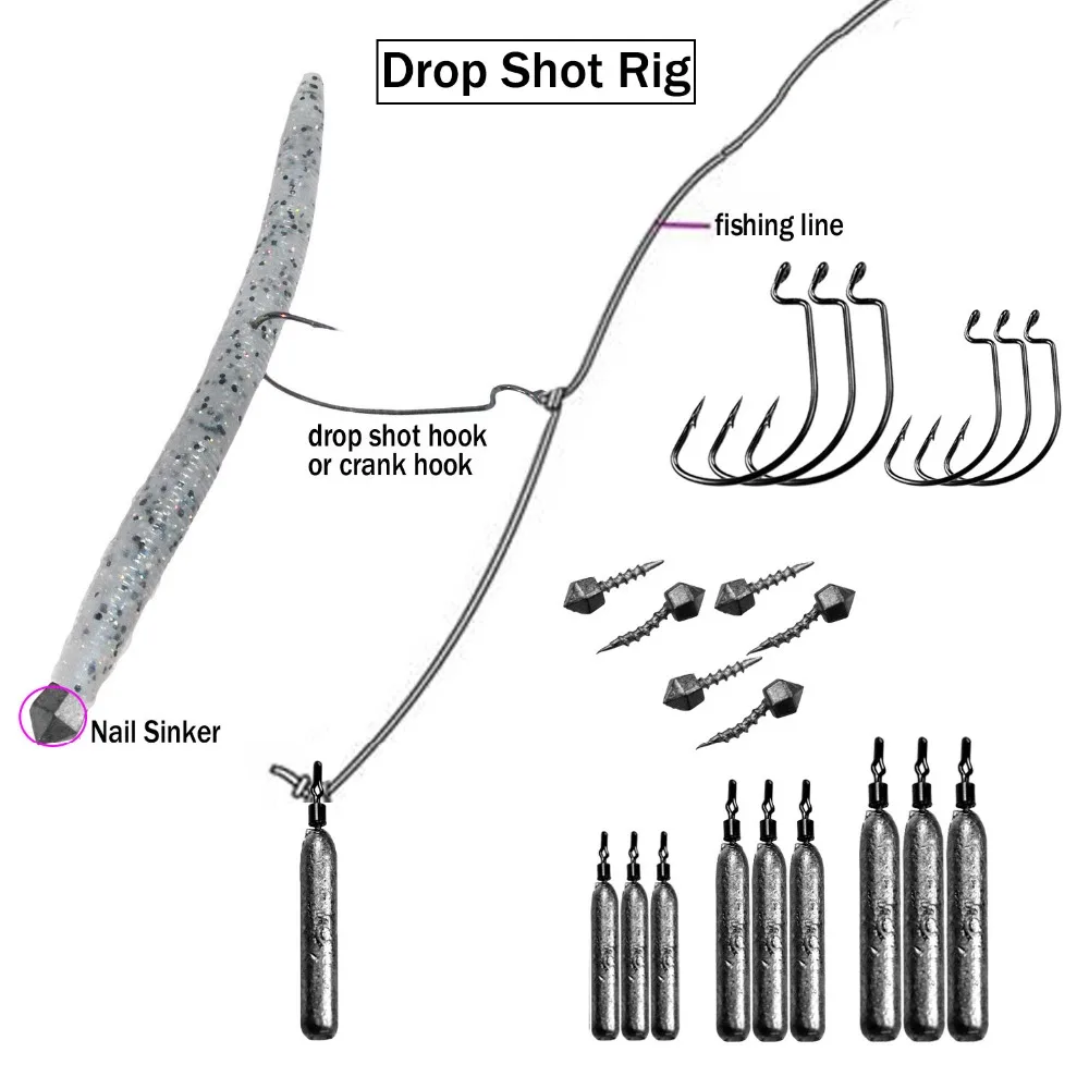 THKFISH-Kit de plomos de pesca, 28 Uds., aparejo loco de agua dulce, 3,5g, 5g, 7g, 10g, 14g, pesas, tiro directo para lubina, aparejos de Texas - imagen 3