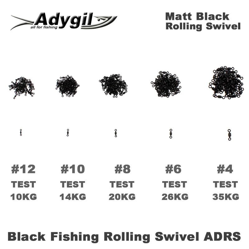 Giratorio Adygil ADRS Negro Mate para Pesca - imagen 3