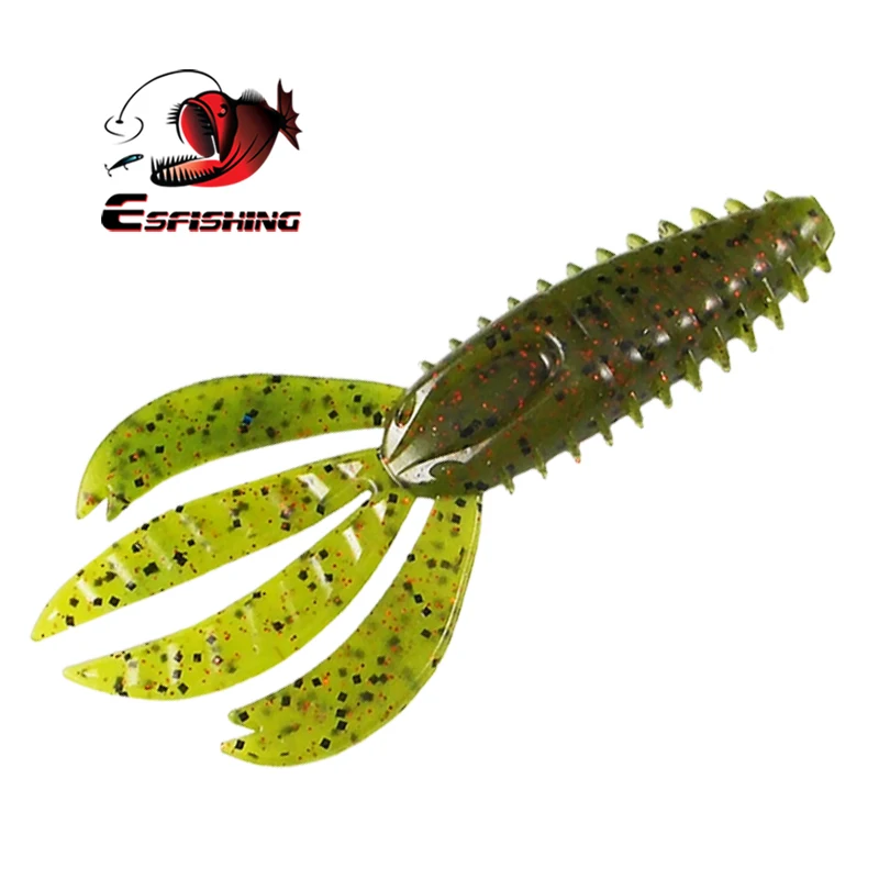 ESFISHING-SEÑUELOS blandos de Pesca, cebo Artificial de silicona para lubina, Skeet Pit Boss, 5 piezas, 110mm - imagen 4