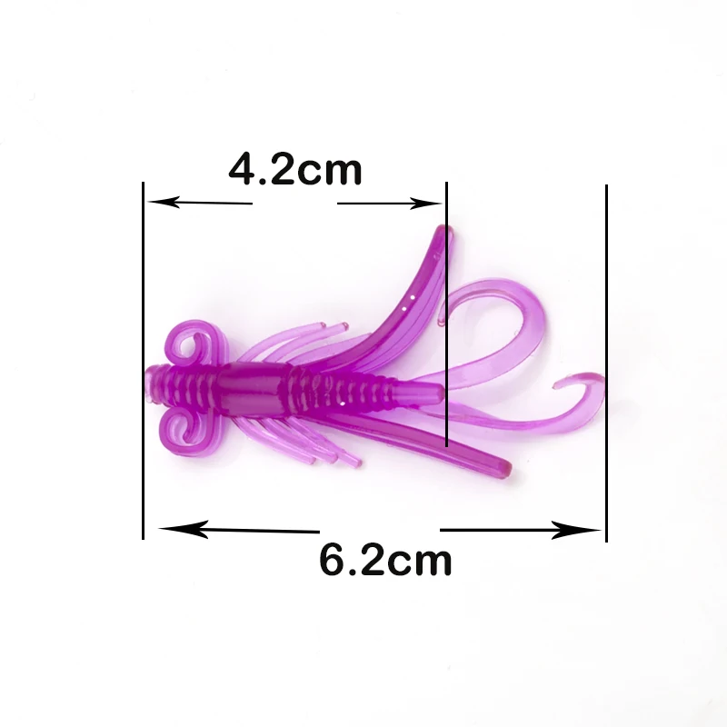 Señuelos de Pesca blandos, cebo Artificial de silicona, 10 piezas, 62mm, 2g, olor a pescado, gusano, Lucio, Swimbaits, aparejos Wobbler - imagen 3