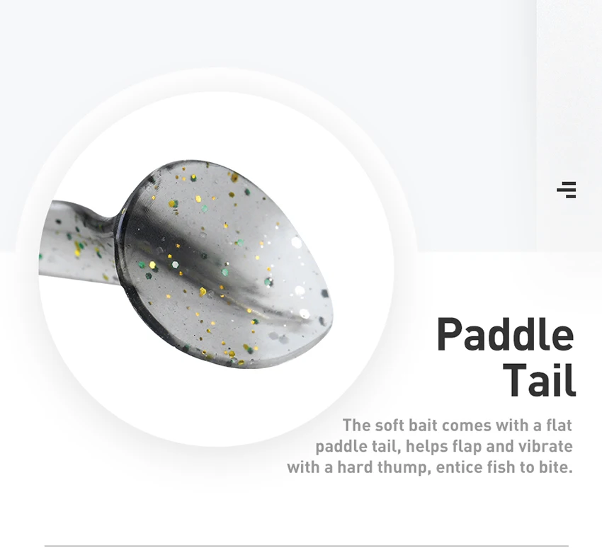 Cebos artificiales de sábalo de sílice suave para pesca de carpa, cebos wobbler de plástico, cola de paleta en t, 5 unidades, 7cm, 2g - imagen 3