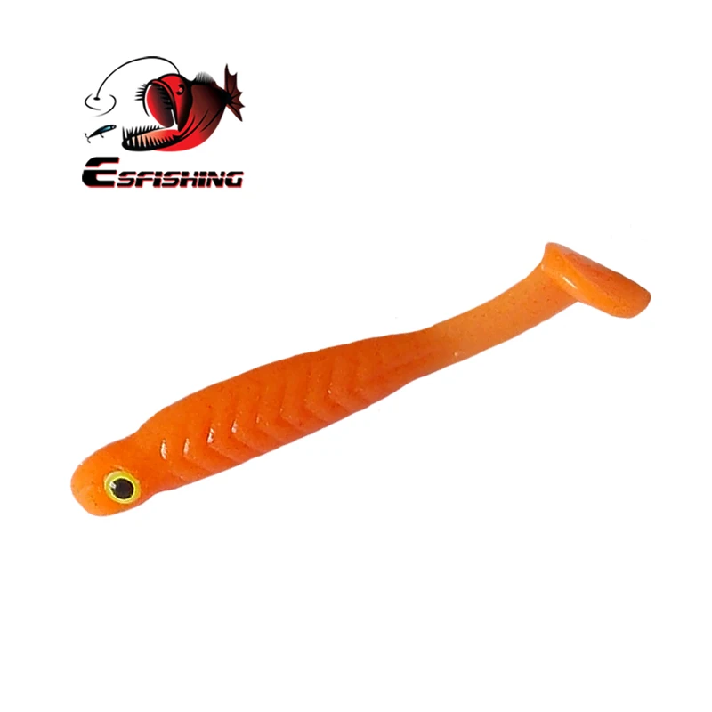 ESFISHING-cebo de silicona suave, Minnow de la suerte, 44mm, 12 piezas, Jigging, hielo Artificial, Mini señuelo de pesca - imagen 4