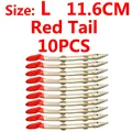 Red tail L 10pcs