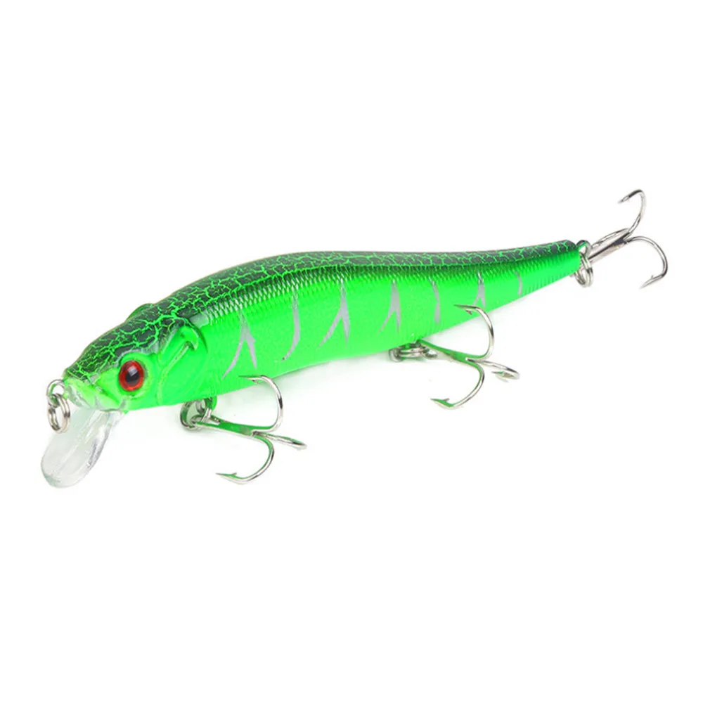 Señuelo de pesca de pececillos, cebo Artificial duro Wobblers Crankbait para trucha, Lucio, Carpa, aparejos de pesca, 11,5 cm, 13,5g isca, 1 pieza