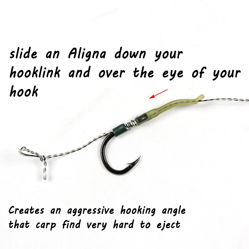 Bimoo-accesorios de pesca de carpa, 10 piezas, gancho de goma, línea de manga, alineador, Terminal de Color camuflaje, aparejos de pesca, aparejo giratorio - imagen 3