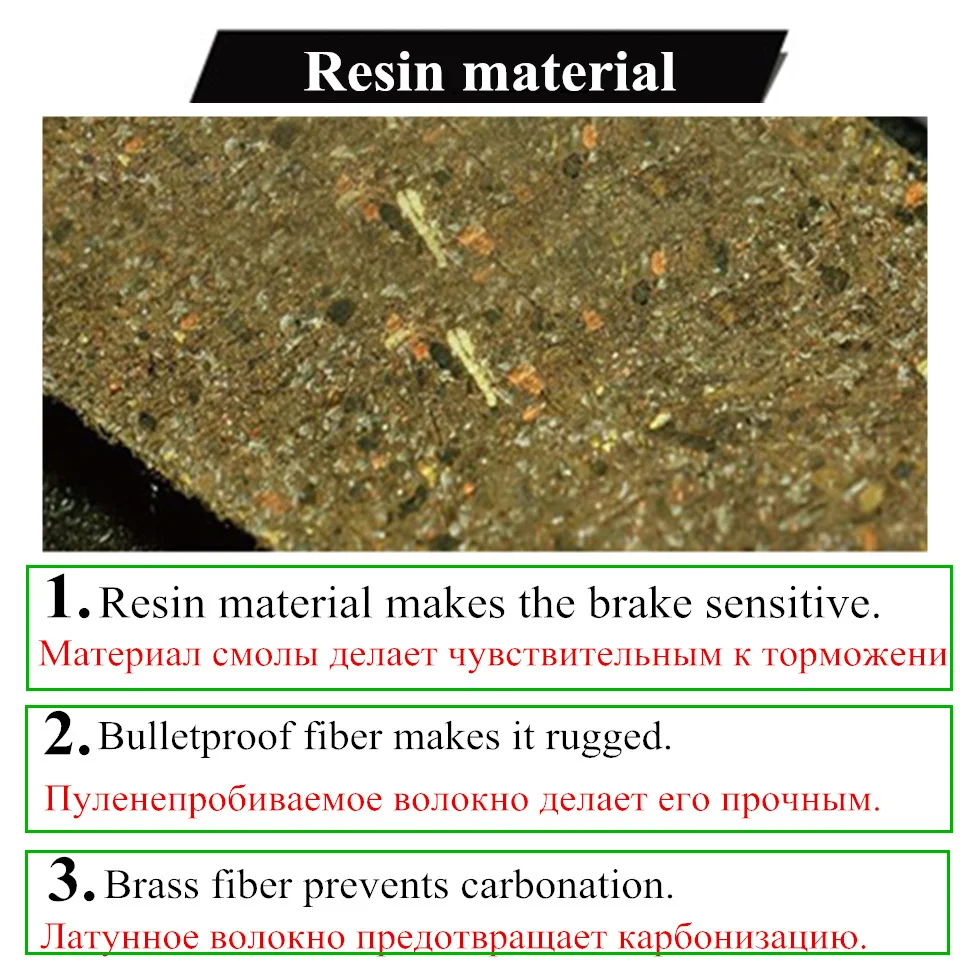 Freno de disco de montaña para Zoom 5, pastillas de freno DB 280 DB 550 DB450 DB350, resina negra, 4 pares - imagen 3