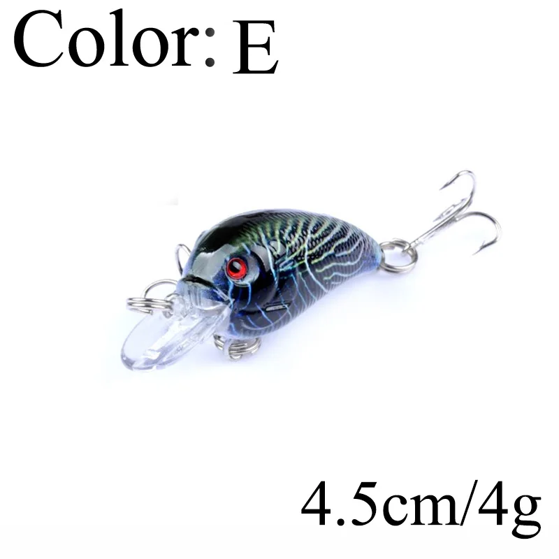 Señuelo de pesca para peces, cebo Artificial de manivela dura, Wobbler, Japón, Mini señuelo de pesca Crankbait, 4,5 cm, 4,2g, 1 unidad, WD-444 - imagen 5