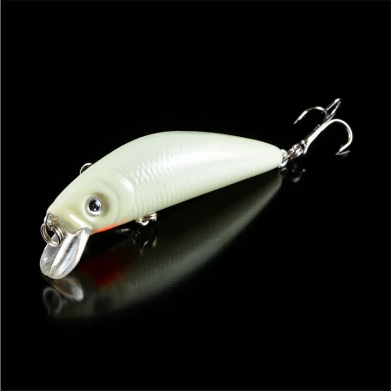 Señuelo de pesca luminoso de 7cm y 8g, cebos duros de pesca nocturna, pececillos con ganchos 6 #, Isca Artificial, Crankbaits, Lucio, carpa, 1 ud. - imagen 3
