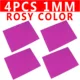 4pcs rosy color