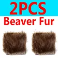 2PCS beaver fur