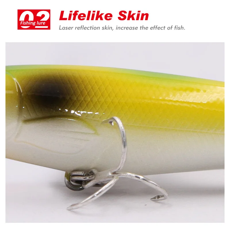 TacklePRO PE20 Whopper Plopper – Señuelo topwater cola giratoria - imagen 2