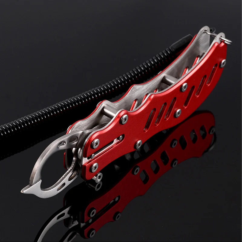Portable Aluminum Alloy Fishing Grip For Fish Lip Gripper Grabber Grips Fishing Tackle Tool Multifunction Pliers Equipment T4 - imagen 5