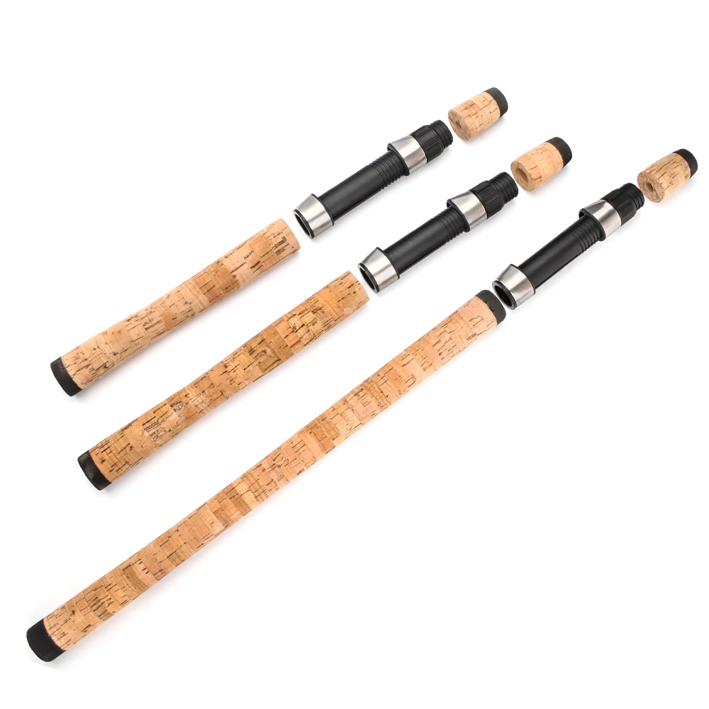 1 juego 16 # 18 # 20 # Asiento de carrete de fundición giratoria, 3 piezas, mango de varilla de corcho falsificado de EVA, varilla de EVA profesional, kit combinado de reparación DIY