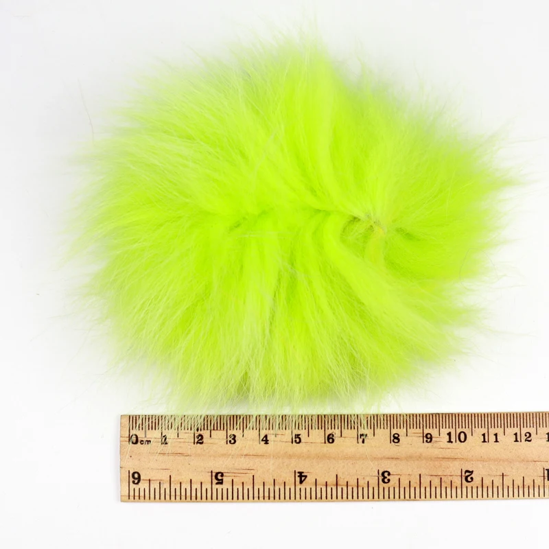 Bimoo, 2 uds., pelo de piel de cola Polar de zorro ártico para atado de moscas, cebo Streamer, salmón, cabeza de acero, moscas, materiales de atado de moscas de fibra fina - imagen 2