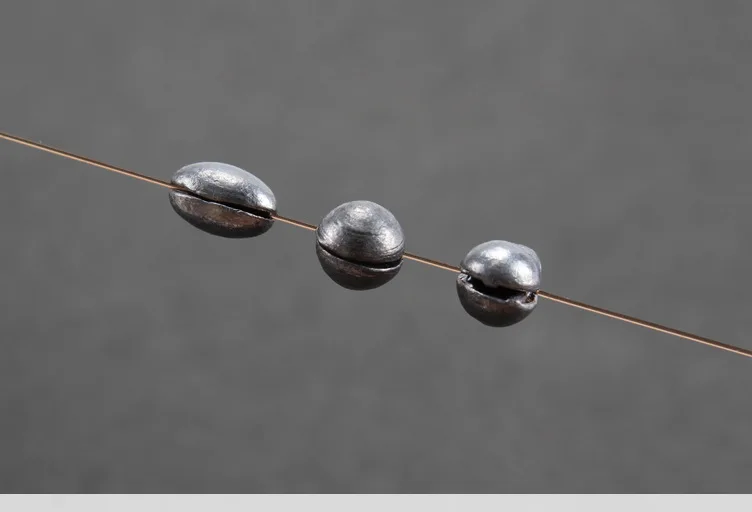 Duck Bill Bite Lead Down Sinker accesorios de señuelo de pesca balsa Shore Clip de pesca Micro cables repetir uso lote 20 piezas - imagen 3