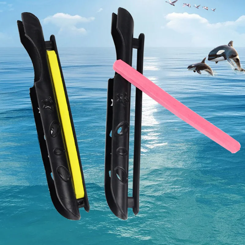 Placa de bobinado de pesca de plástico EVA, Clip en la caña, soporte de línea de pesca, placa de bobinado, accesorios, herramientas PR-242, 5 uds./lote - imagen 5