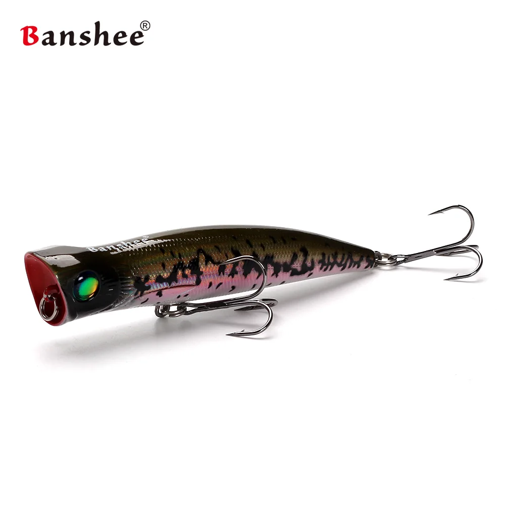 Banshee-señuelo de pesca de agua salada GT, Wobbler Popper, cebo duro artificial, 115mm, 22g, Bubble Burst JR VP03 - imagen 5
