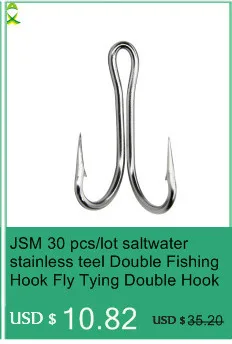 Experimente la emoción de la pesca con el gancho de pesca doble de JSM diseñado para el uso de agua salada y agua dulce, ofreciendo durabilidad y rendimiento para cualquier pescador