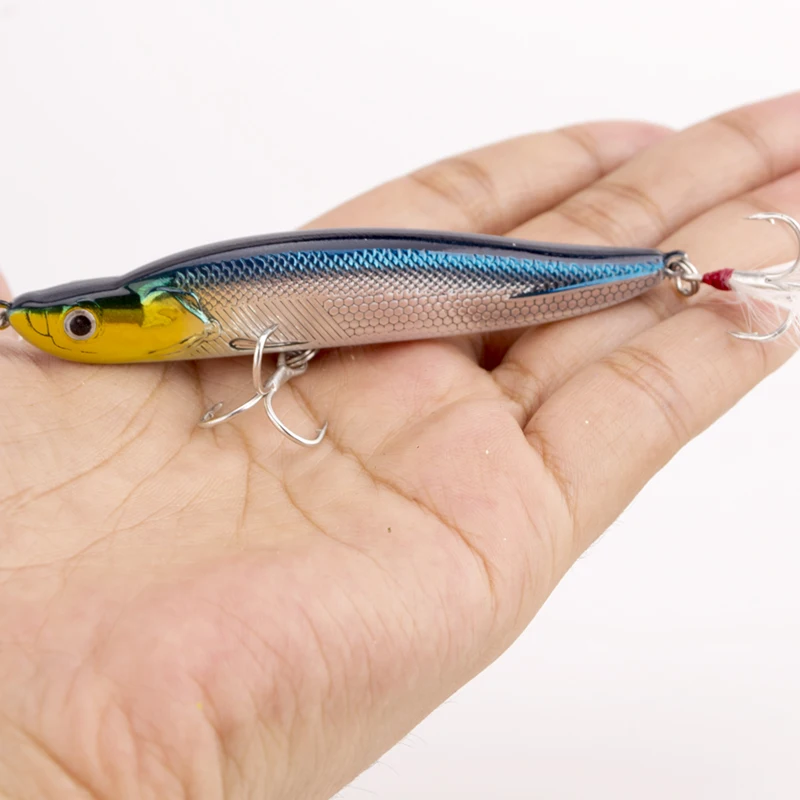 Señuelo de pesca de hundimiento, 1 lápiz de piezas, 8cm, 10g, aparejos de pesca de lubina, accesorios de pesca, Señuelos de agua salada, señuelo de arrastre - imagen 4