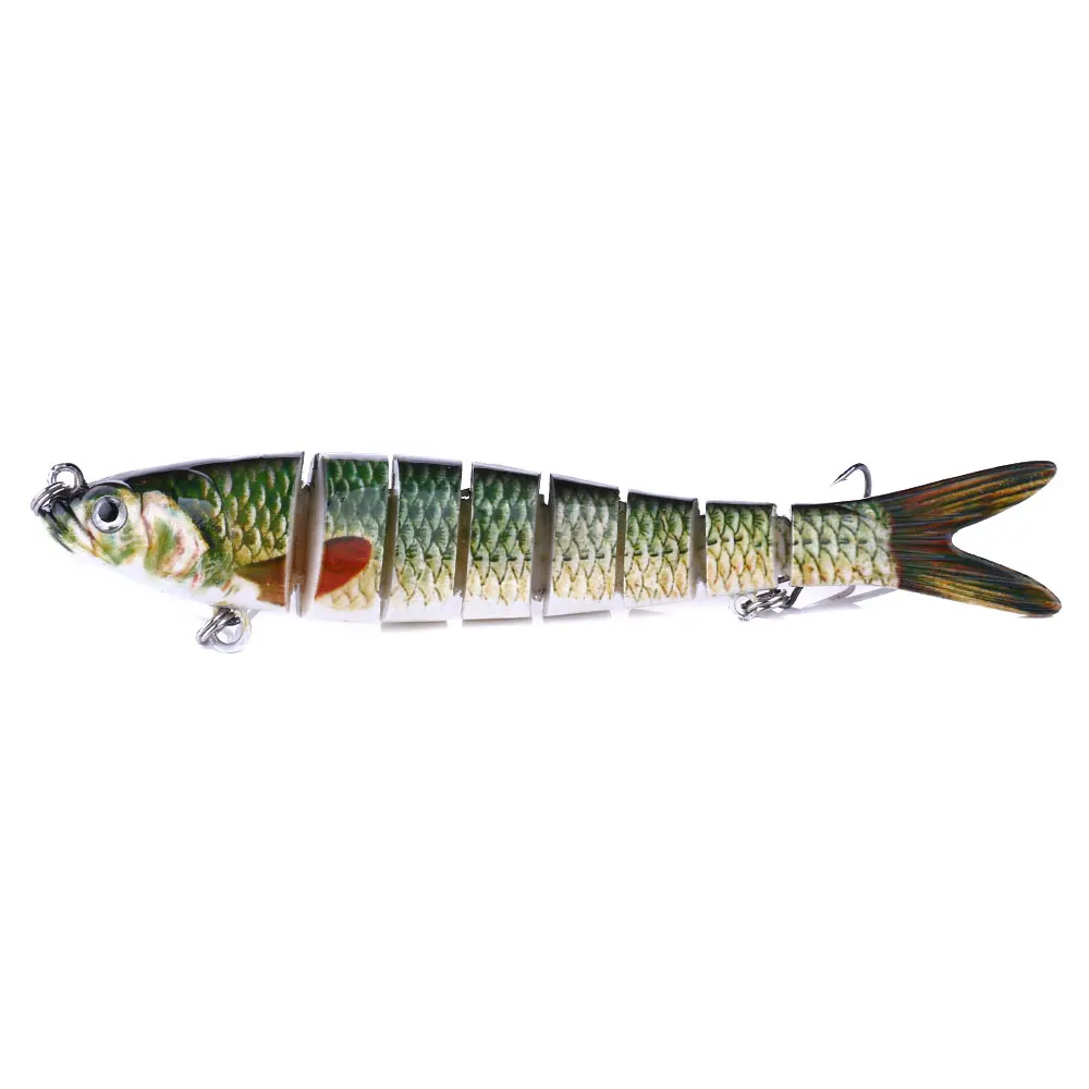 HENGJIA 13,7 cm 10 cm 8 cm Wobblers que se hunden Señuelos de pesca multiarticulados Swimbait cebo duro aparejos de pesca para lubina Isca Crankbait - imagen 5