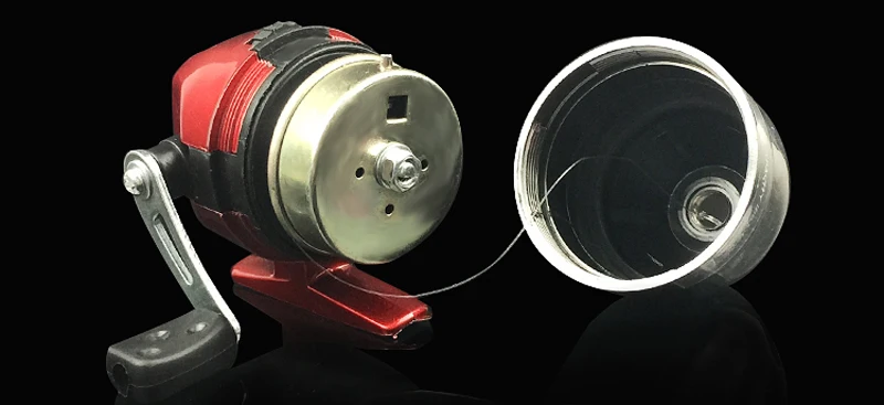 MNFT 3,1:1 sistema de engranajes carretes de fundición Spincast cierre incorporado con carrete de pesca con mosca aparejos línea señuelos baitcasting - imagen 3