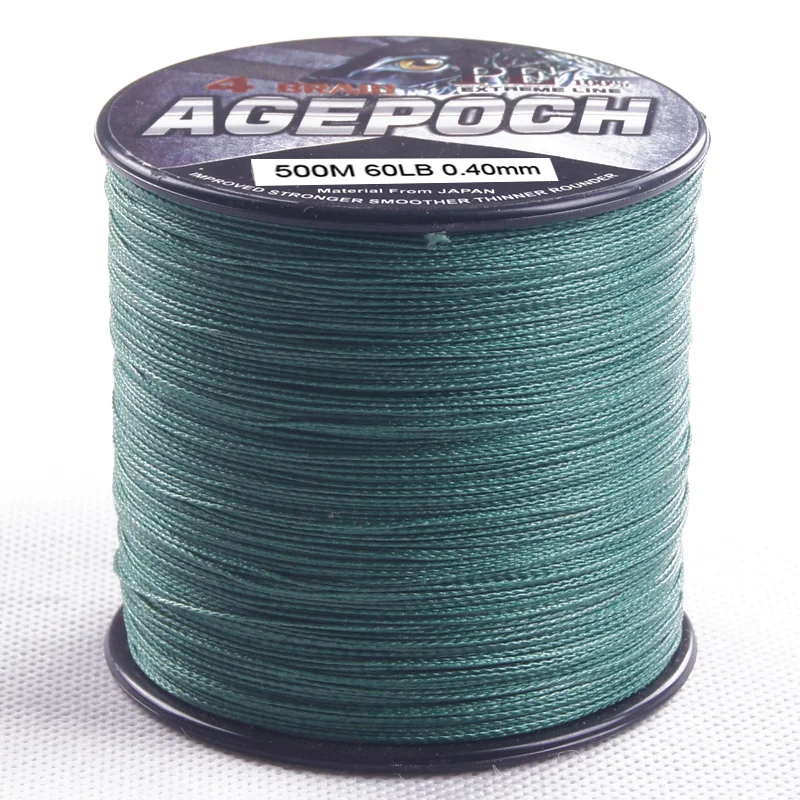DORISEA-línea de pesca trenzada de 4 hebras, 500M, 6-100lb, multifilamento