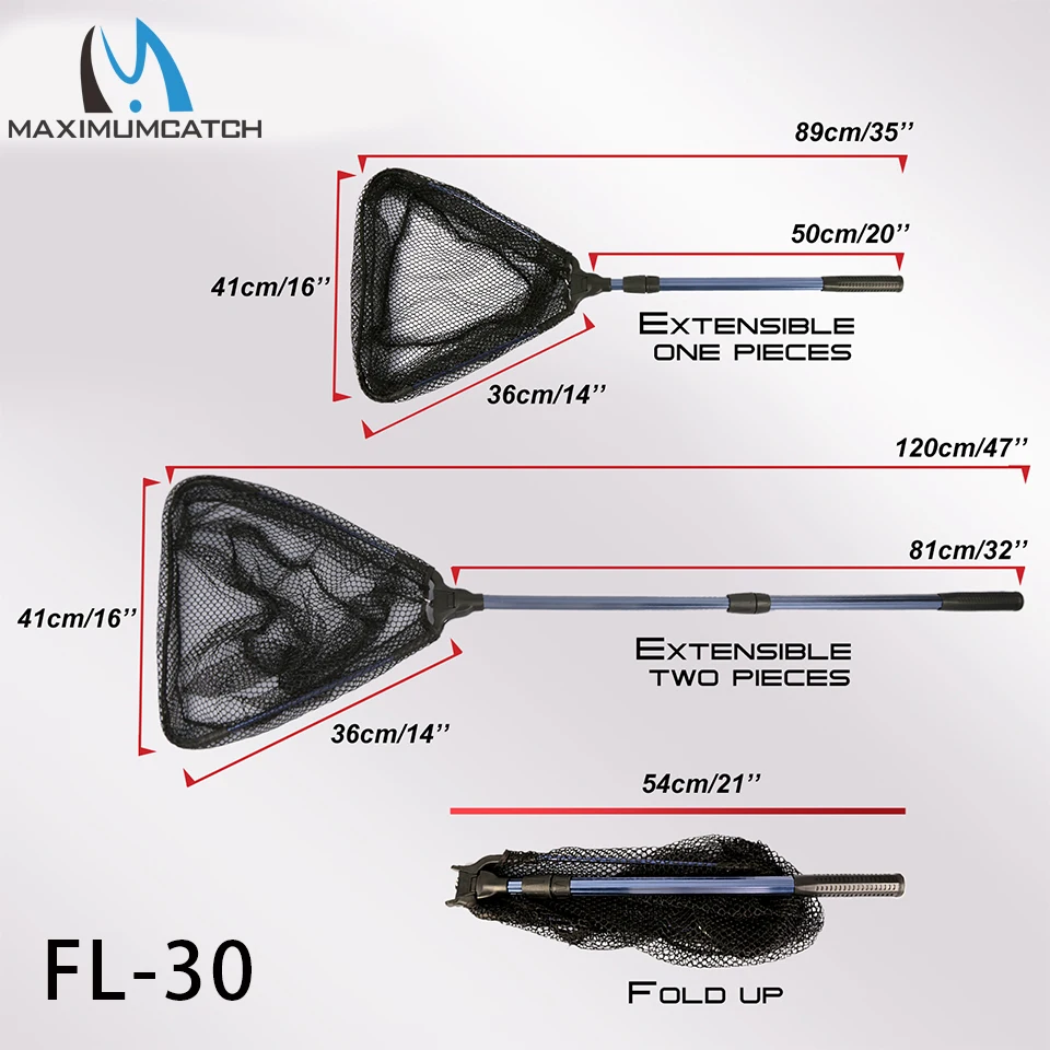 Red de aterrizaje de pesca Maximumcatch con red de pesca telescópica con mango de aluminio/EVA - imagen 4