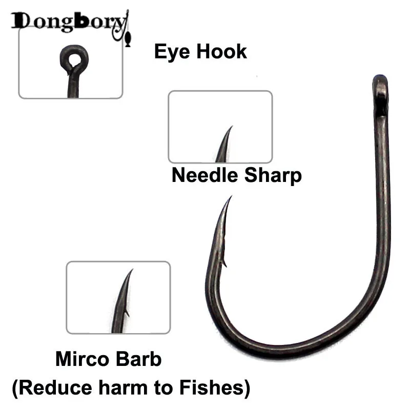 Mejore su experiencia de pesca con esta aguja de gancho ocular de alta calidad afilada y micro gancho Barb Barb