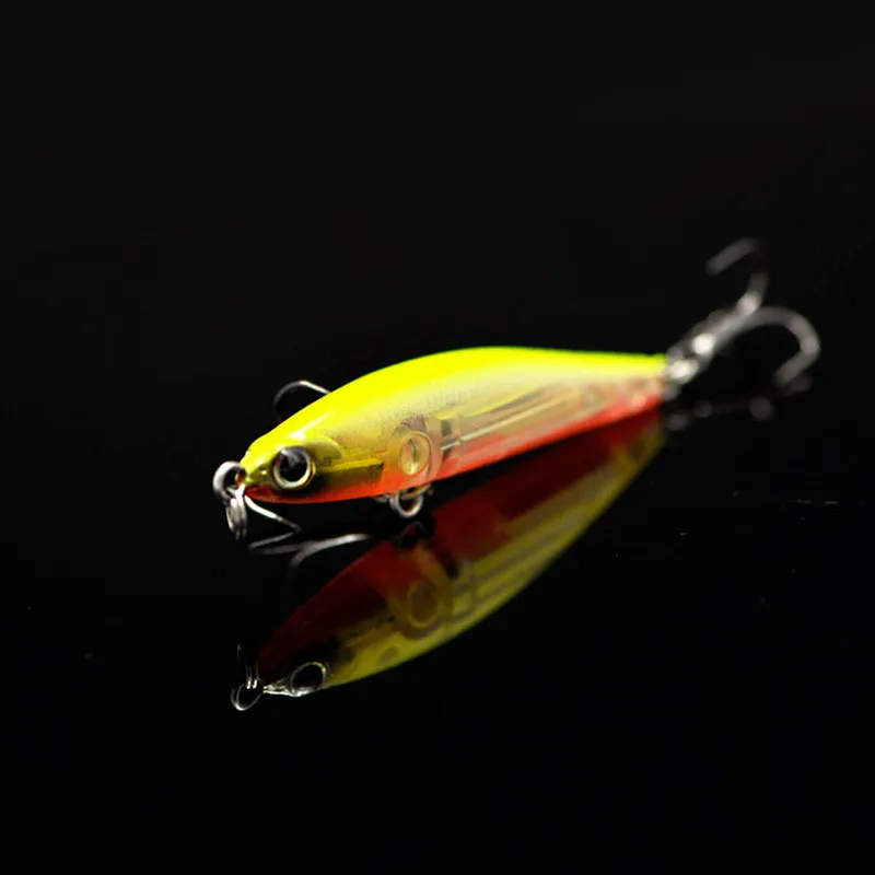 Señuelo de pesca ondulado, vibración lenta, 4,8 cm/4g, lápiz que se hunde, vibración, láser de fundición larga magnética, anzuelo atriicial para propietario - imagen 2