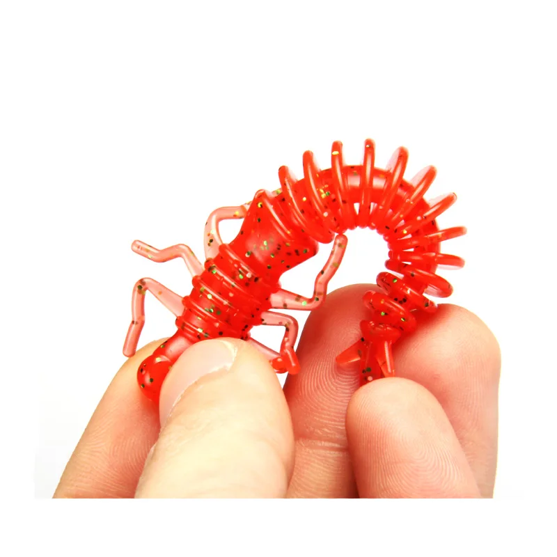 Señuelos blandos de Larva supercontinente, 50mm, 62mm, 85mm, señuelos artificiales, gusano de pesca, Lucio de silicona, pececillo, Swimbait, Jigging de plástico - imagen 3