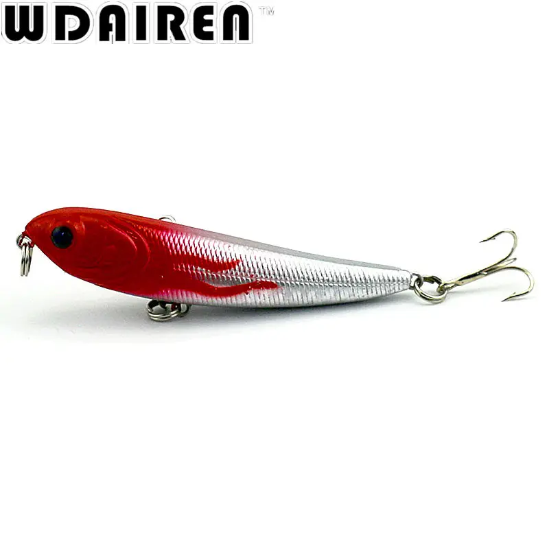 Topwater-Señuelos de Pesca flotantes, anzuelos de lápiz, Crankbaits, 5 colores, 13,5g, 10cm, NE-319, 1 unidad - imagen 4