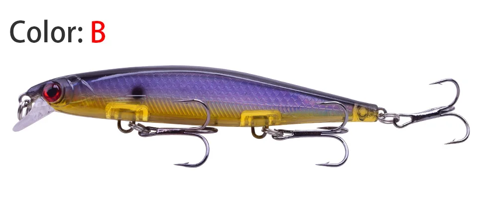 Un atractivo vibrante de pesca con un diseño B codificado por colores, perfecto para atrapar peces