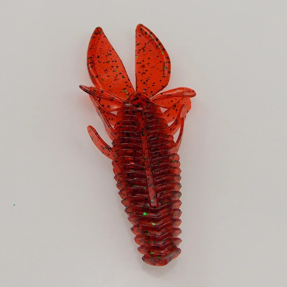 KESFISHING cangrejo camarones cebos blandos jugador Craw10cm 8g pesca de lubina Swimbait señuelos de plástico artificiales tentáculos - imagen 5