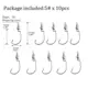 10pcs 2.5g hook