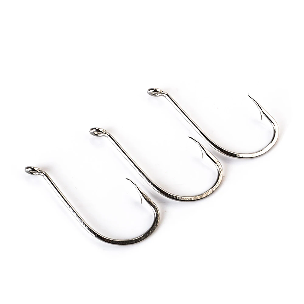 NGB 50-100 Uds gancho fuerte de acero rico en carbono 92553N anzuelo de Pesca Jigging aparejos de Pesca de lubina de agua salada - imagen 5