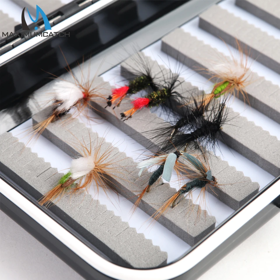 Caja de pesca con mosca impermeable Maximumcatch con espuma de agarre delgado, caja de mosca de plástico, 170*105*45mm, 133*89*35mm - imagen 5