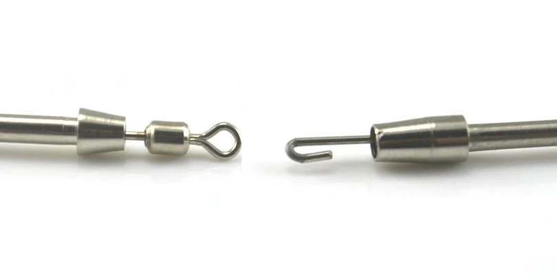 MNFT 8 unids/pack Express Pin conector Tippet rápido pesca giratoria pequeños accesorios aparejos de pesca dispositivo de gancho de sublínea - imagen 3