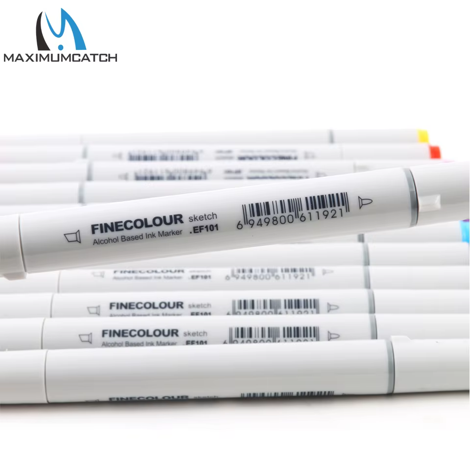 Maximumcatch-marcador de atado de moscas, resistente al agua, doble cabezal, resistente a los rayos UV, 12 colores - imagen 5