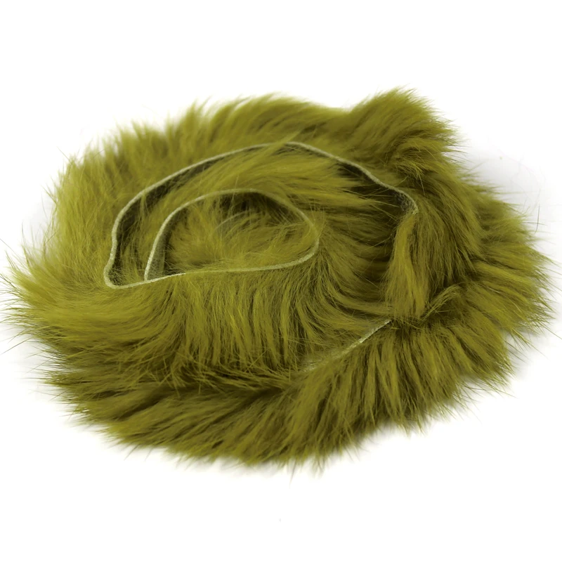 Bimoo 2 tiras Zonker de liebre de piel de conejo de 5 mm de ancho para atado de moscas Material Streamer - imagen 2