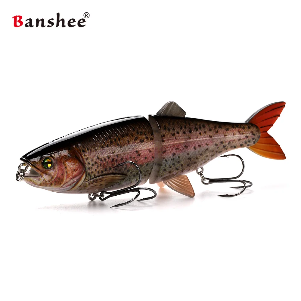 Banshee 200mm 90g 2 secciones AT01 multiarticulado vida como señuelo de pesca trucha cebo artificial duro para atún Lucio Bass Swimbait - imagen 3