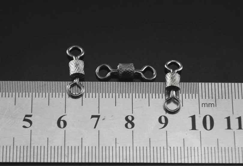 MNFT 30 Uds potencia de prueba 60KG conector giratorio anzuelo de pesca carpa barril de pesca giratorios accesorios de pesca de acero inoxidable - imagen 4