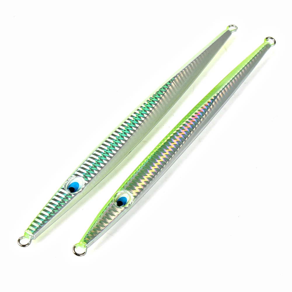 FTK-señuelo de pesca con plantilla de Metal, ojos 3D, cuerpo láser, 150G, 200G, cebo Artificial, Jiging duras, pesca de aguas profundas, 1 Uds. - imagen 2