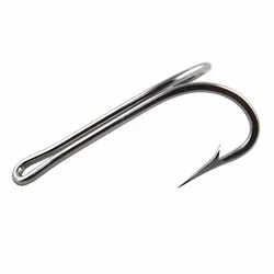 Anzuelos dobles de acero inoxidable para pesca en mar – Tallas grandes 6/0 a 10/0