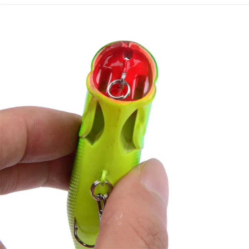 Señuelo de Pesca clásico Popper, 70mm, 11,8g, ojos 3D, duro Crankbait, lubina, Wobblers con 6 ganchos #, aparejos de Pesca Iscas, 1 unidad