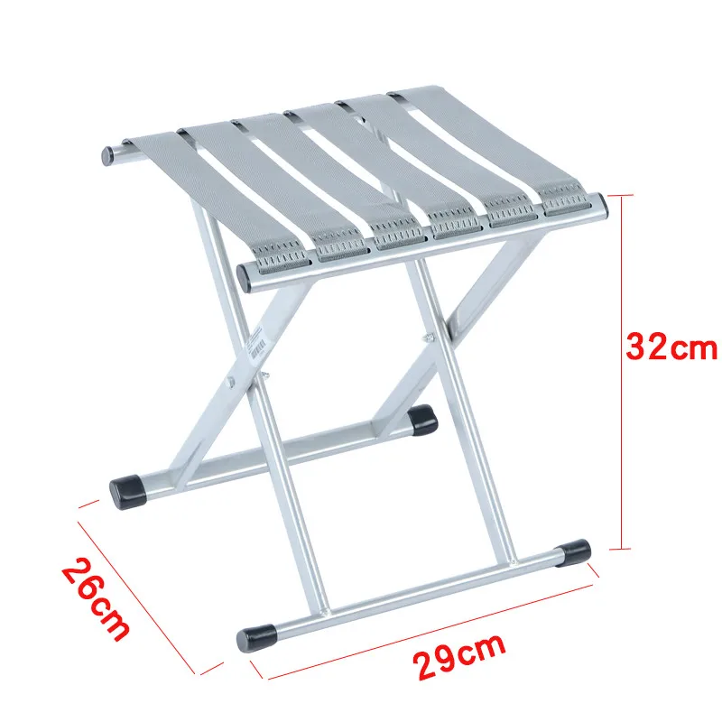 Silla Plegable de aleación de aluminio, Silla de Pesca de tela Oxford, portátil, para acampar al aire libre, senderismo, taburete de Pesca, accesorios de Pesca - imagen 3